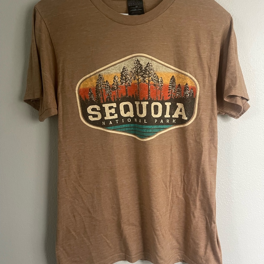 Sequoia National Park Brown Short Sleeve Tee